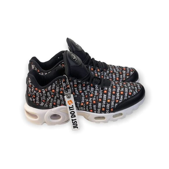 Nike Womens Air Max Plus Se Running Shoes Black 862201-007 Just Do It Lace Up 9 - Picture 9 of 12